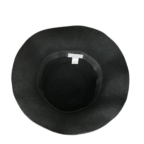 Nordstrom Women\'s 100%‎ Wool Black Made in Italy Floppy Brim Bucket Winter Hat main image 5